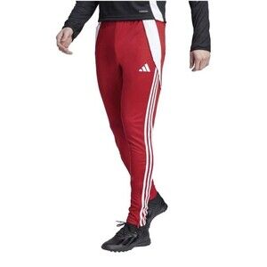 adidas Tiro Track Pants Mens L AeroReady Soccer Training Power Red White